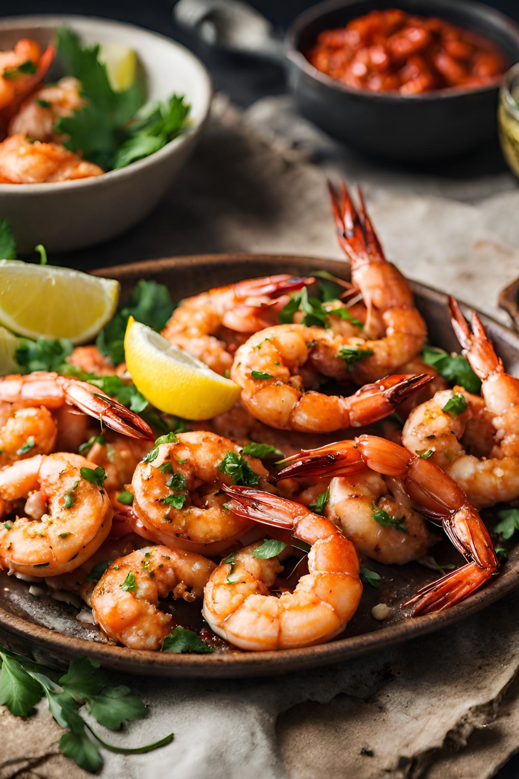 Spicy Middle-Eastern Prawns