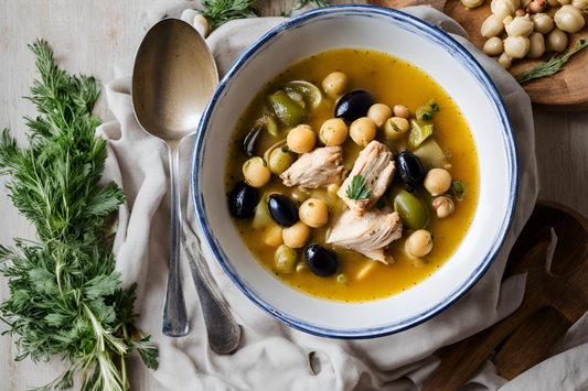Slow-Cooker Chicken and Chickpea Soup