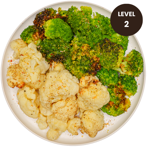 Roasted Broccoli and Cauliflower